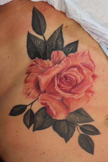 Tattoos - Realistic rose  - 144228